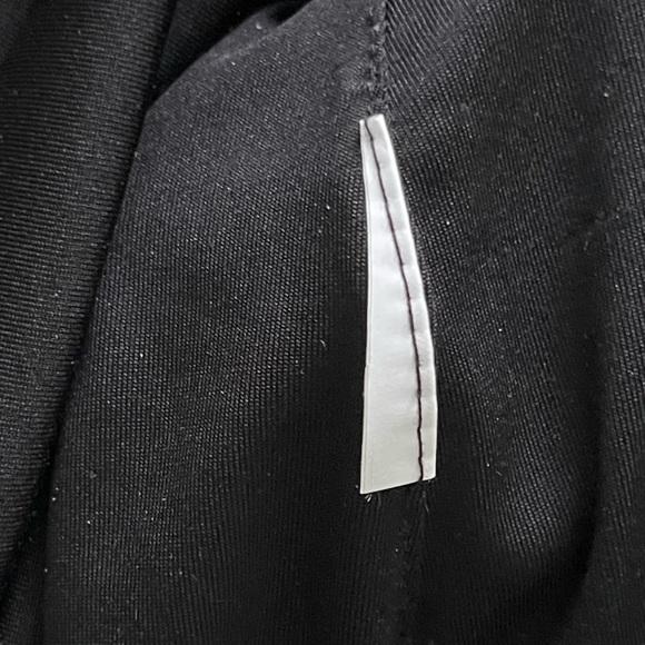 HUGO BOSS Ejay Print Black Fantasy Printed DayDress Boatneck Ruched Bodice Small - Picture 4 of 8